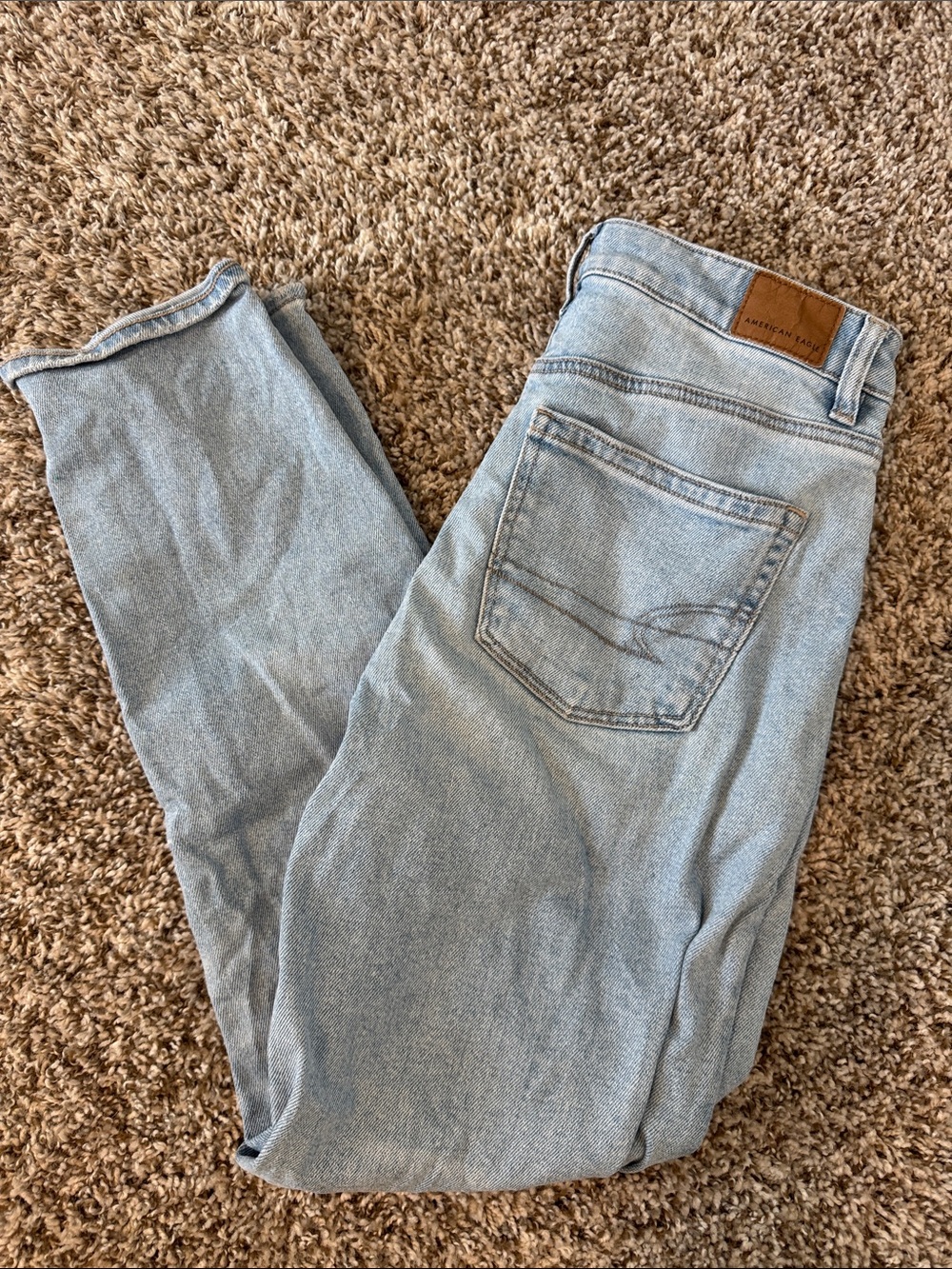 American Eagle Outfitters Light Wash Slim Straight Jeans | Size 2R